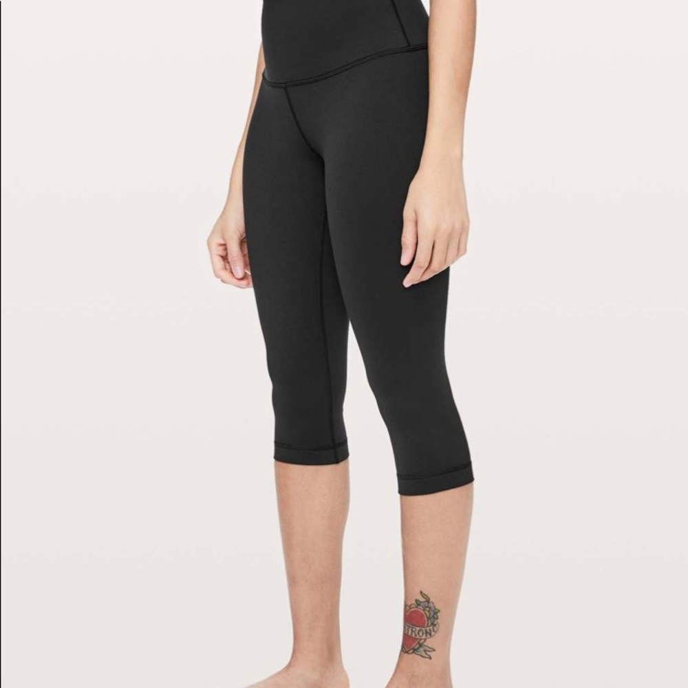 Lululemon wunder under high rise crop 19”